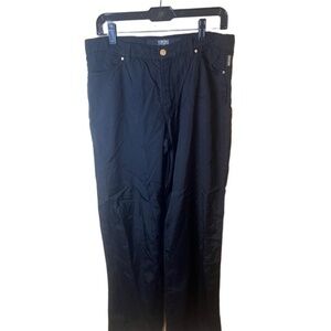 Versace Jeans Couture Medusa Vintage Black  Shiny Pants Women’s Waist 32 Italy